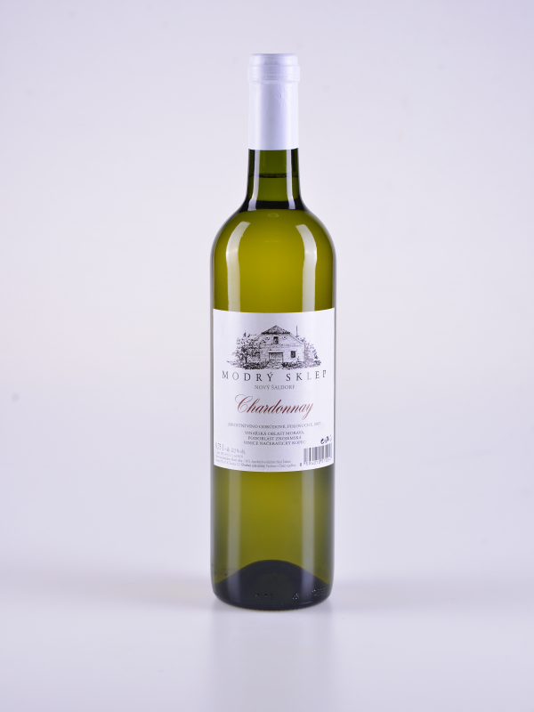Chardonnay, jakostní, polosuché, 2017 – Modrý sklep