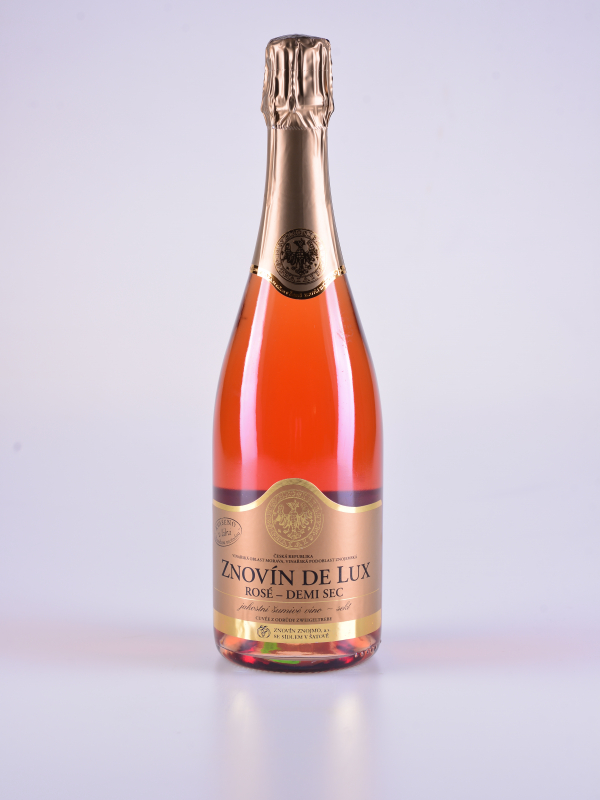 Sekt De Lux Rosé, šumivé, demi sec – Znovín