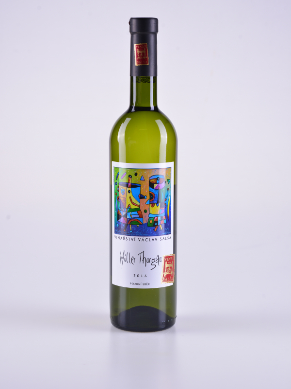 Müller Thurgau, pozdní sběr, polosladké, 2016 – Šalša
