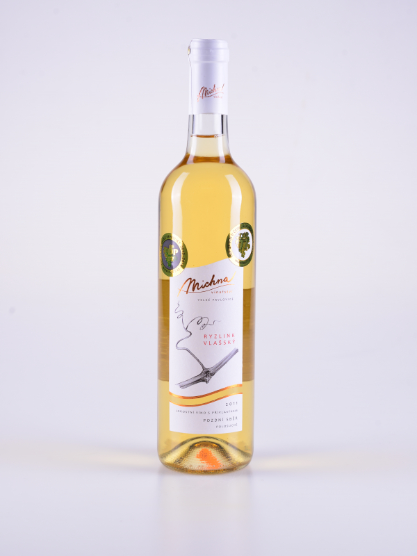Ryzlink vlašský, pozdní sběr, polosuché, 2016 – Michna