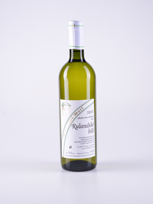 Rulandské bílé, jakostní, suché, 2017 – Motl