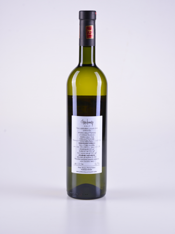 Chardonnay, pozdní sběr, polosuché, 2017 – Šalša