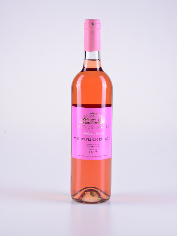 Rosé Svatovavřinecké, pozdní sběr, polosuché, 2017 – Modrý sklep