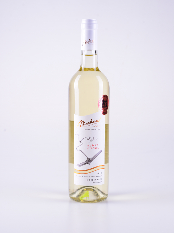 Muškát ottonel, pozdní sběr, polosuché, 2017 – Michna