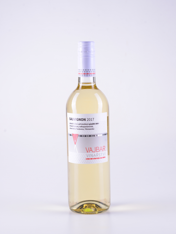 Sauvignon, pozdní sběr, suché, 2017 – Vajbar