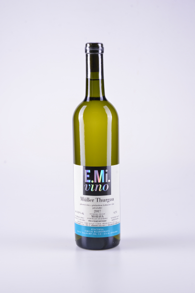 Müller Thurgau, kabinetní, polosladké, 2017 – E.Mi.