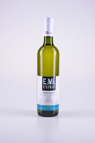 Sauvignon, výběr z hroznů, polosuché, 2017 – E.Mi.