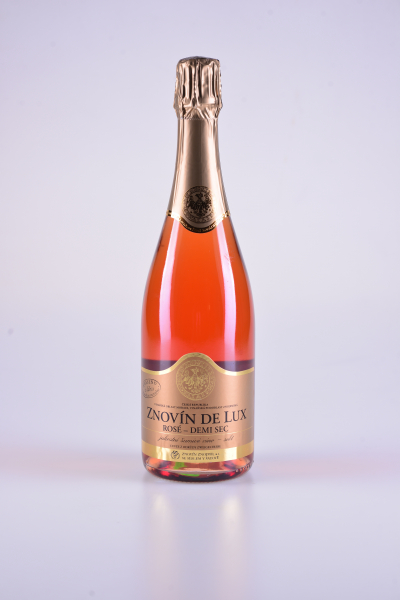 Sekt De Lux Rosé, šumivé, demi sec – Znovín