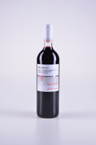 Merlot, výběr z hroznů, suché, 2016 – Vajbar