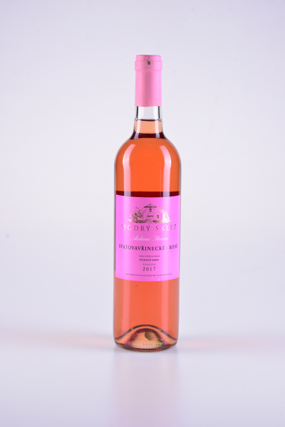 Rosé Svatovavřinecké, pozdní sběr, polosuché, 2017 – Modrý sklep