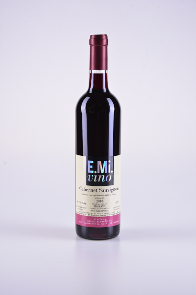 Cabernet Sauvignon, výběr z hroznů, polosuché, 2018 – E.Mi.