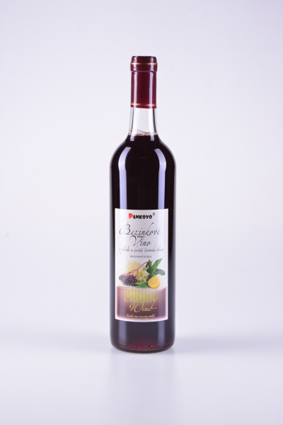 Bezinkové bylinné víno z plodů a květů černého bezu – Pankovo